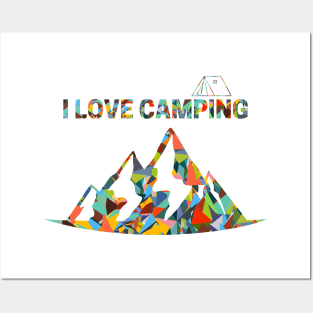 I Love Camping Posters and Art